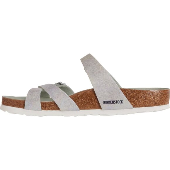 NEW Birkenstock Made in Germany Franca Sandals - Birko-Flor®  Iridescent Matcha2 - Picture 8 of 11